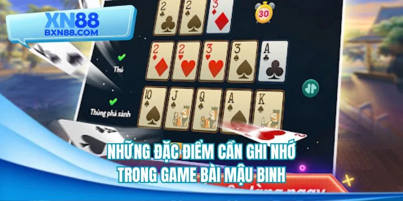 Những đặc điểm cần ghi nhớ trong game bài Mậu Binh